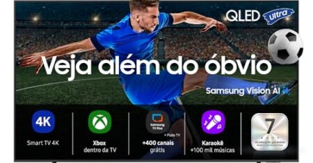 Melhores TVs Samsung em 2026 (Top 8: 4K, QLED e Mais)